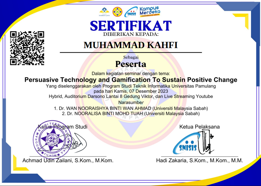 Nama Sertifikat 3